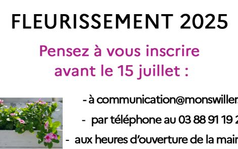 Fleurissement 2025
