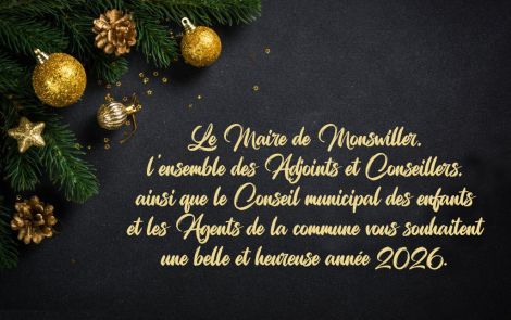 La municipalité vous présente ses voeux pour la nouvelle année