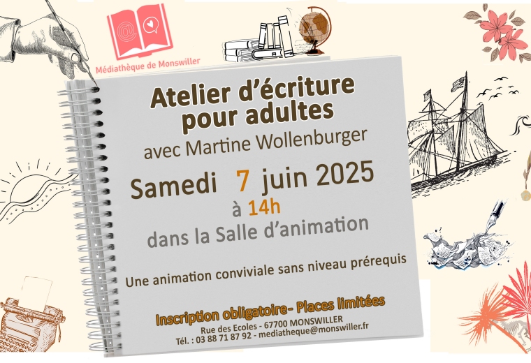 atelier d'écriture 7 juin